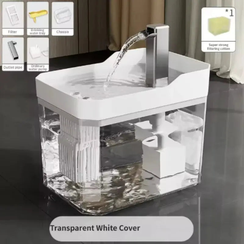 Pawizo: Drinking Fountain for Cats | USB Cat Water Fountain