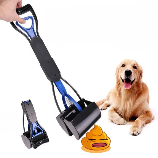 Pet Poop Picker Long Handle Foldable Dog Poop Scoop Outdoor Cleaning Tool Dog Waste Cleaning Supplies