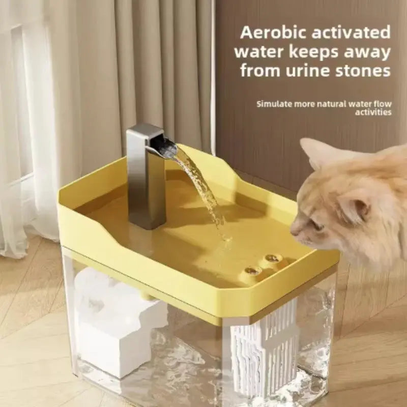 Pawizo: Drinking Fountain for Cats | USB Cat Water Fountain
