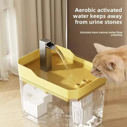 Pawizo: Drinking Fountain for Cats | USB Cat Water Fountain
