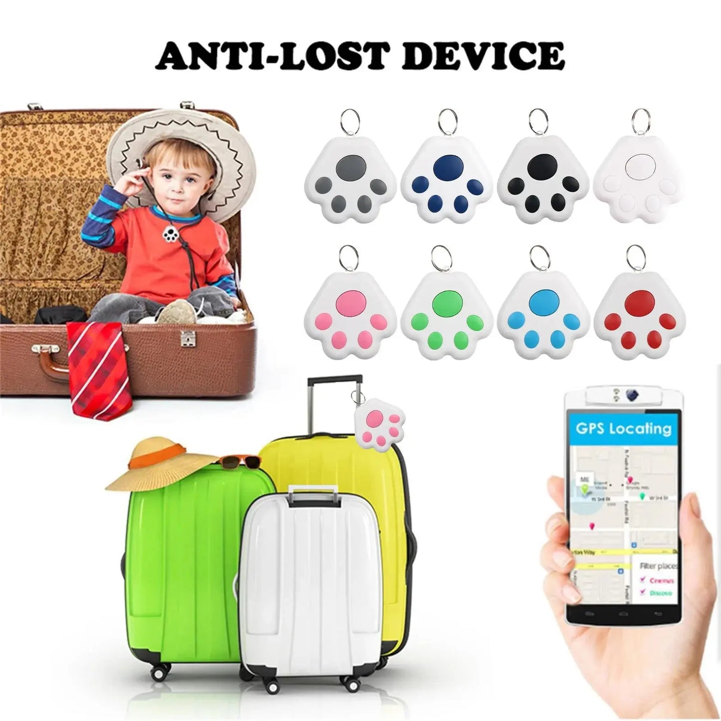 Pawizo: Mini Pet Tracker | Bluetooth Anti-Lost Device