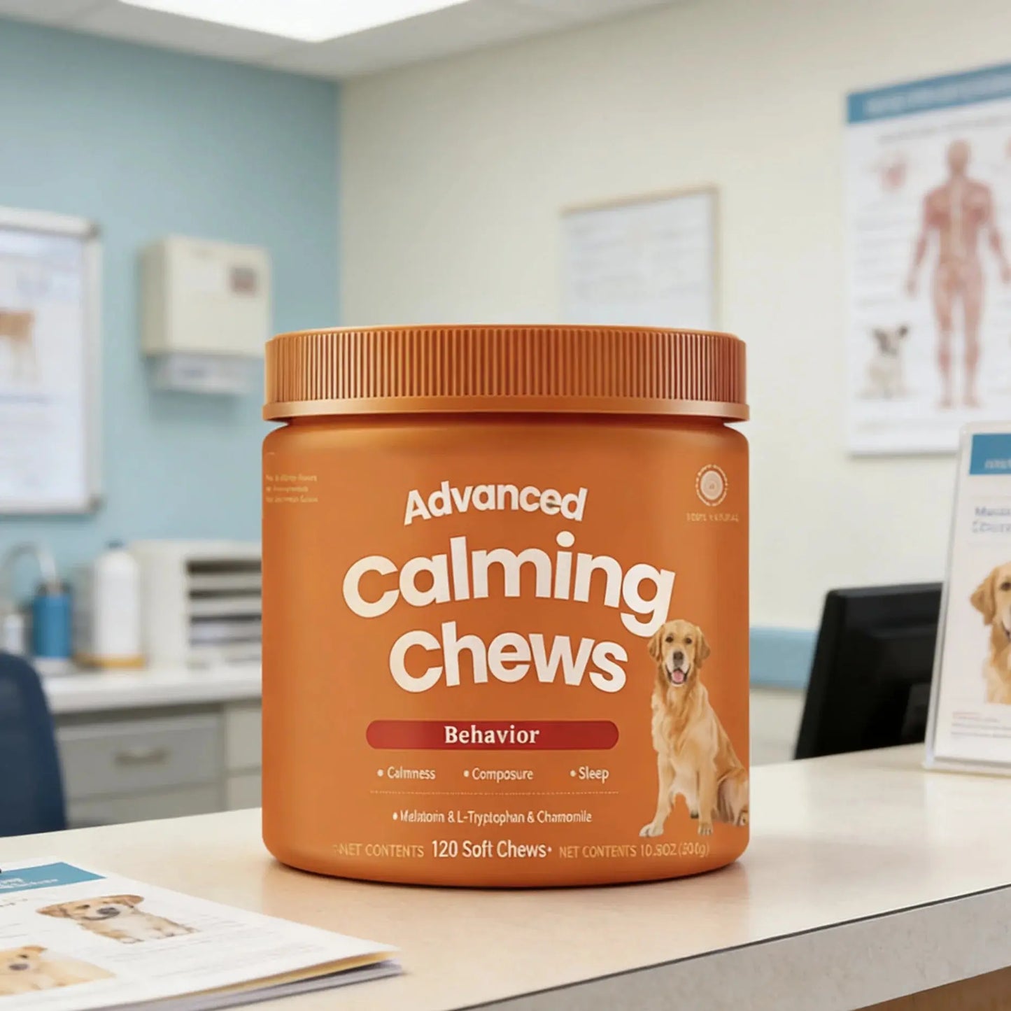 120PCS Dog Calming Chews Pawizo