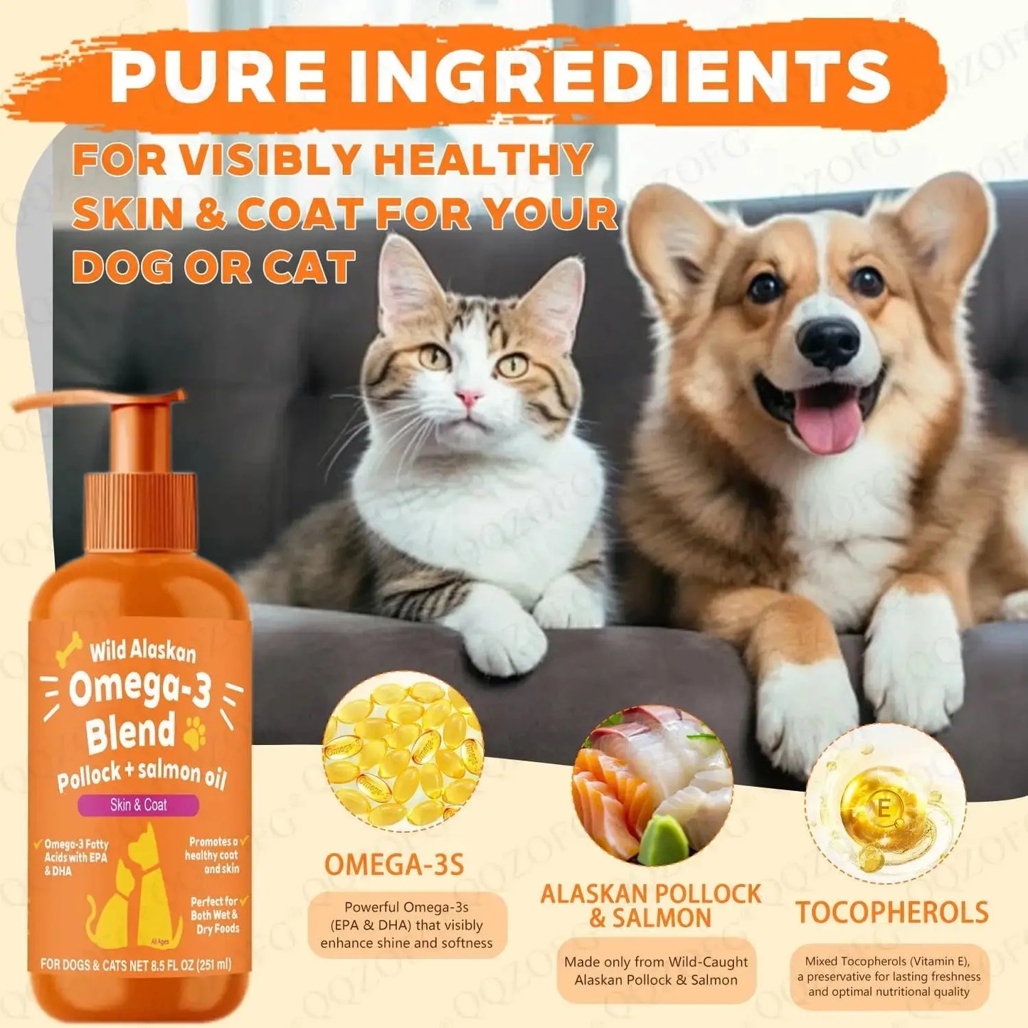 Omega-3 fish oil for pet Pawizo