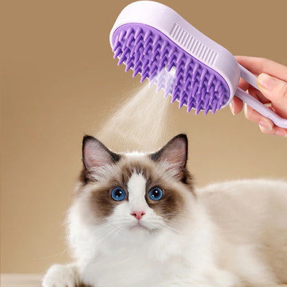 3-in-1 Steam Pet Grooming Brush