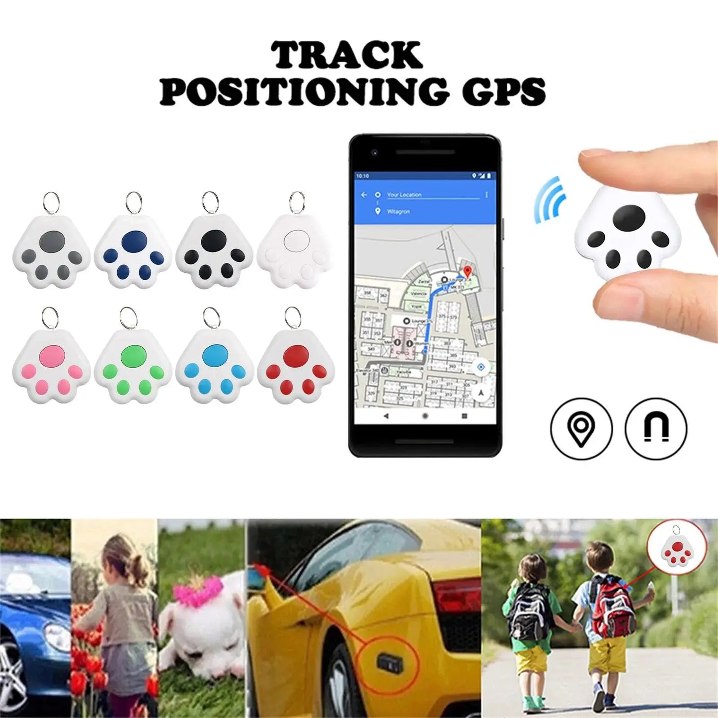 Pawizo: Mini Pet Tracker | Bluetooth Anti-Lost Device