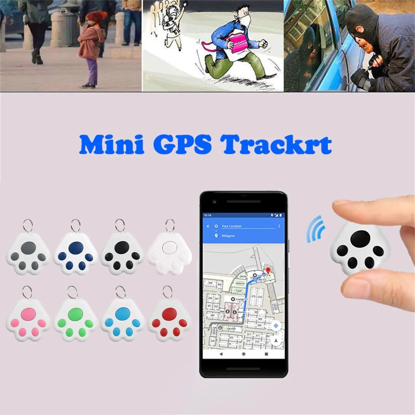 Pawizo: Mini Pet Tracker | Bluetooth Anti-Lost Device