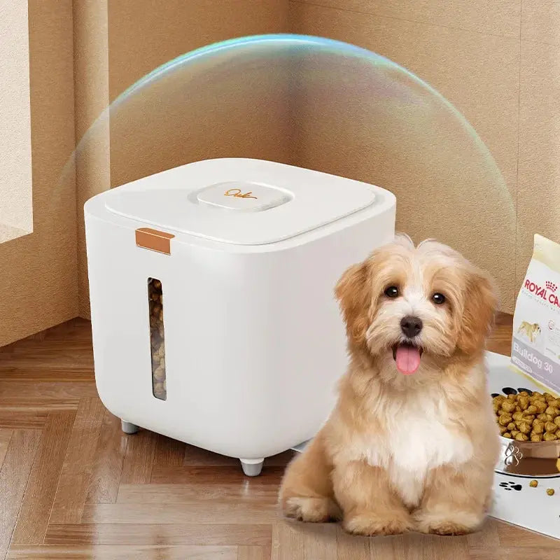 Pawizo: Pet Food Storage Container | Moisture-Proof Container - White Pet Food Container