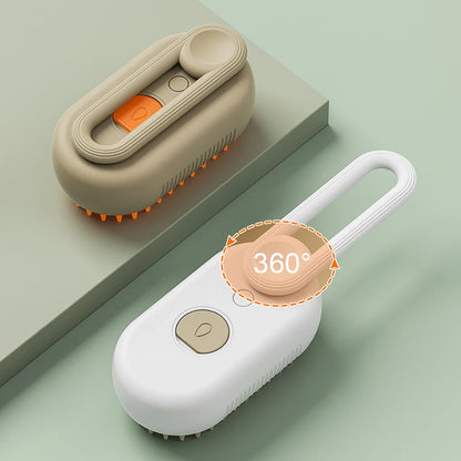 3-in-1 Steam Pet Grooming Brush