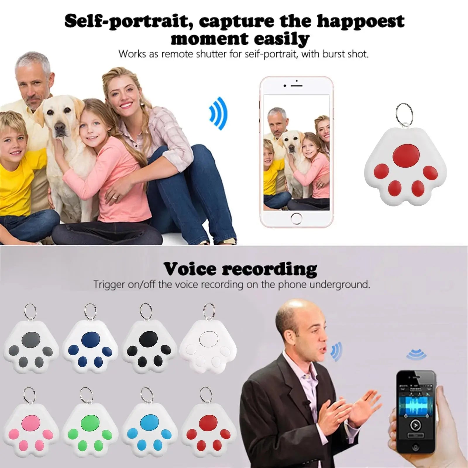 Pawizo: Mini Pet Tracker | Bluetooth Anti-Lost Device