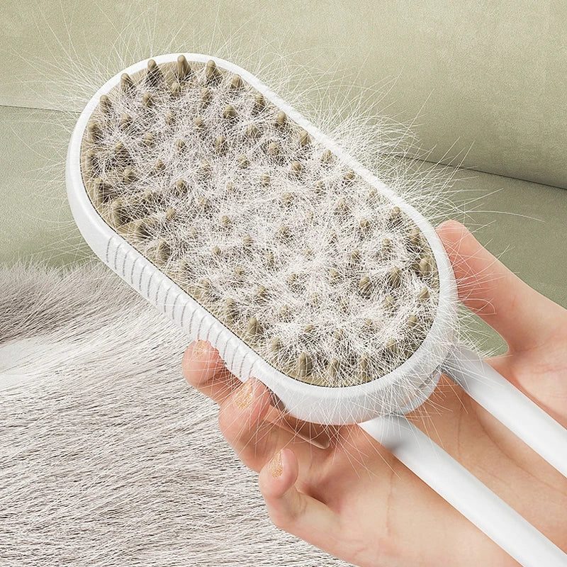 3-in-1 Steam Pet Grooming Brush