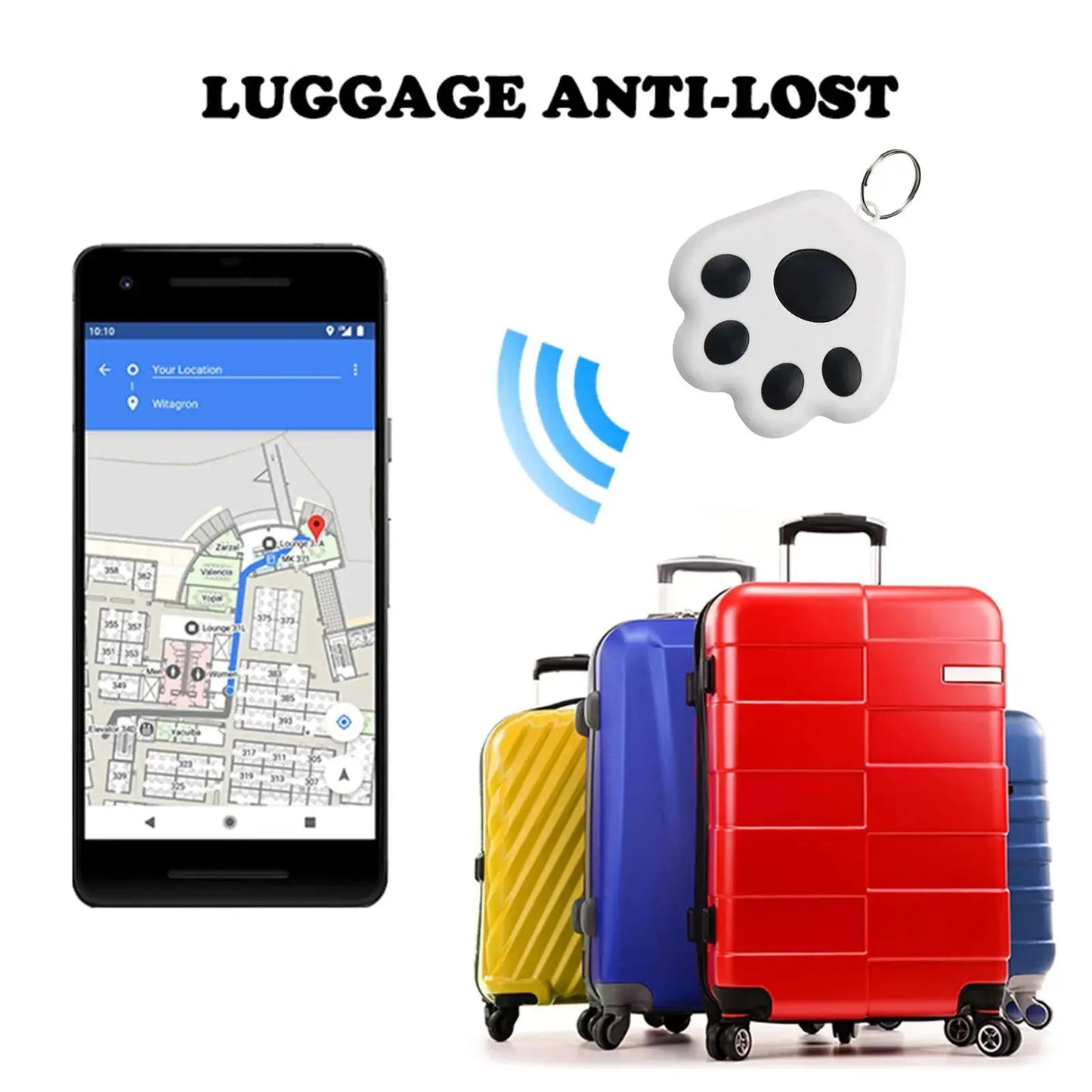 Pawizo: Mini Pet Tracker | Bluetooth Anti-Lost Device