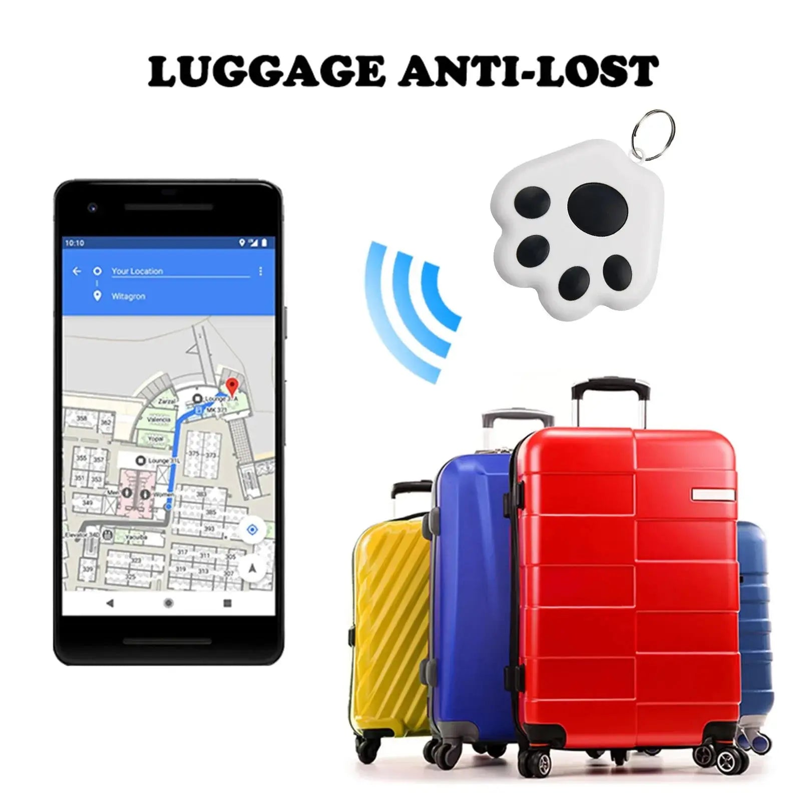 Pawizo: Mini Pet Tracker | Bluetooth Anti-Lost Device