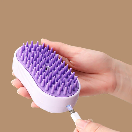 3-in-1 Steam Pet Grooming Brush