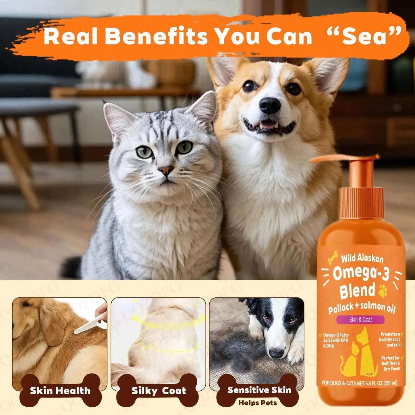 Omega-3 fish oil for pet Pawizo