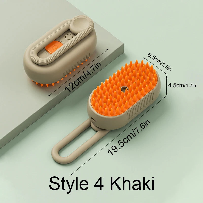 3-in-1 Steam Pet Grooming Brush