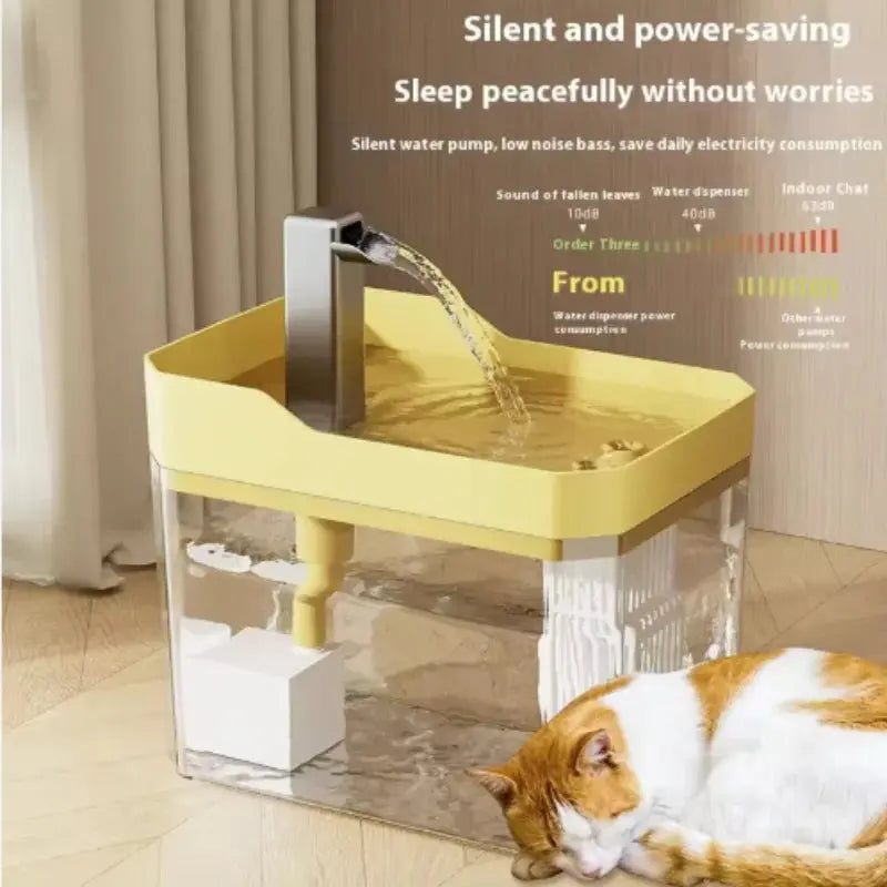 Pawizo: Drinking Fountain for Cats | USB Cat Water Fountain
