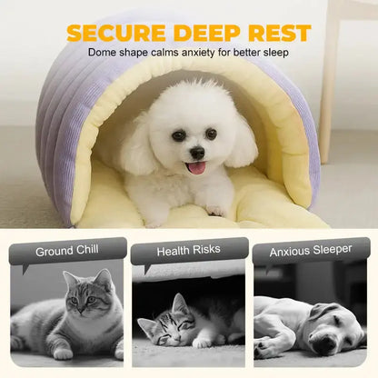 Pawizo: Enclosed Cat Bed | Cozy and Thermal Bed for Cat