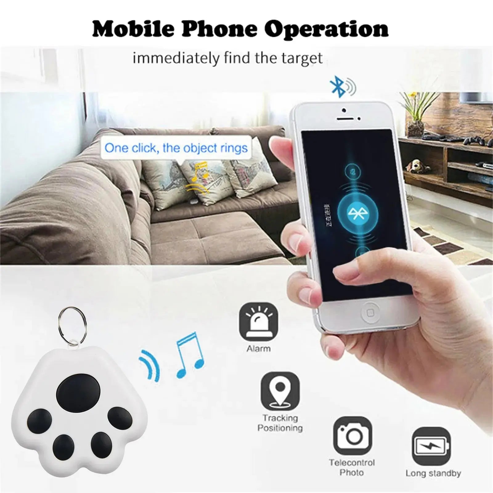 Pawizo: Mini Pet Tracker | Bluetooth Anti-Lost Device